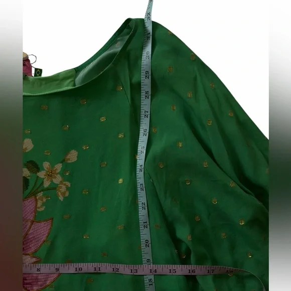 NWT FARM Rio short kaftan green dress Size Small - Picture 6 of 10